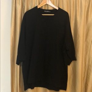 3/4 sleeve sweatshirt